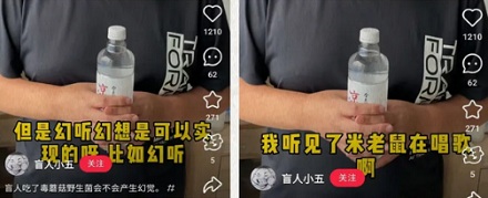 盲人吃了云南毒蘑菇，会不会看见小人？
