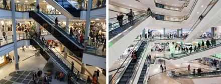 坐商场扶梯时，为什么经常要绕一大圈才能换乘下一段？